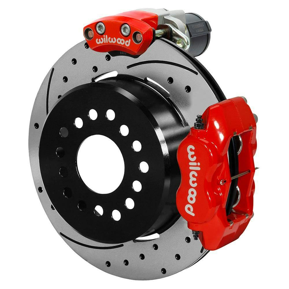 Wilwood 140-15843-DR Electronic Parking Brake Kit, Drilled, Red