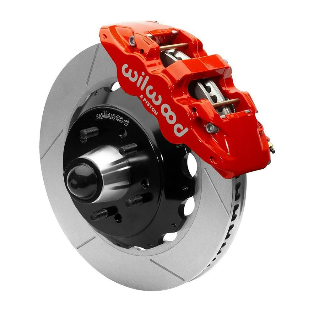 Wilwood 140-15943-R AERO6 Big Brake Front Brake Kit, Red