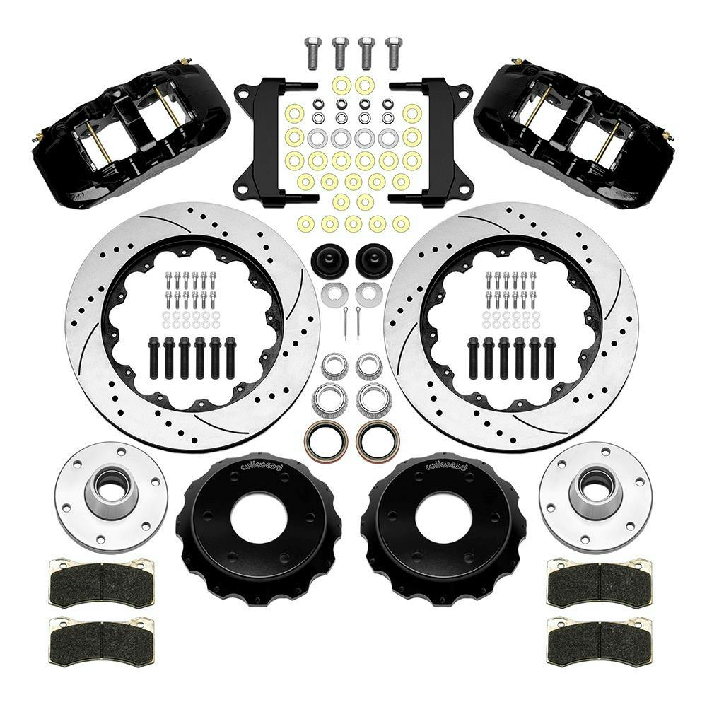 Wilwood 140-15947-D AERO6 Big Brake Front Brake Kit, Drilled