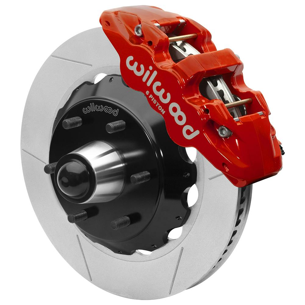 Wilwood 140-15947-R AERO6 Big Brake Front Brake Kit, Red