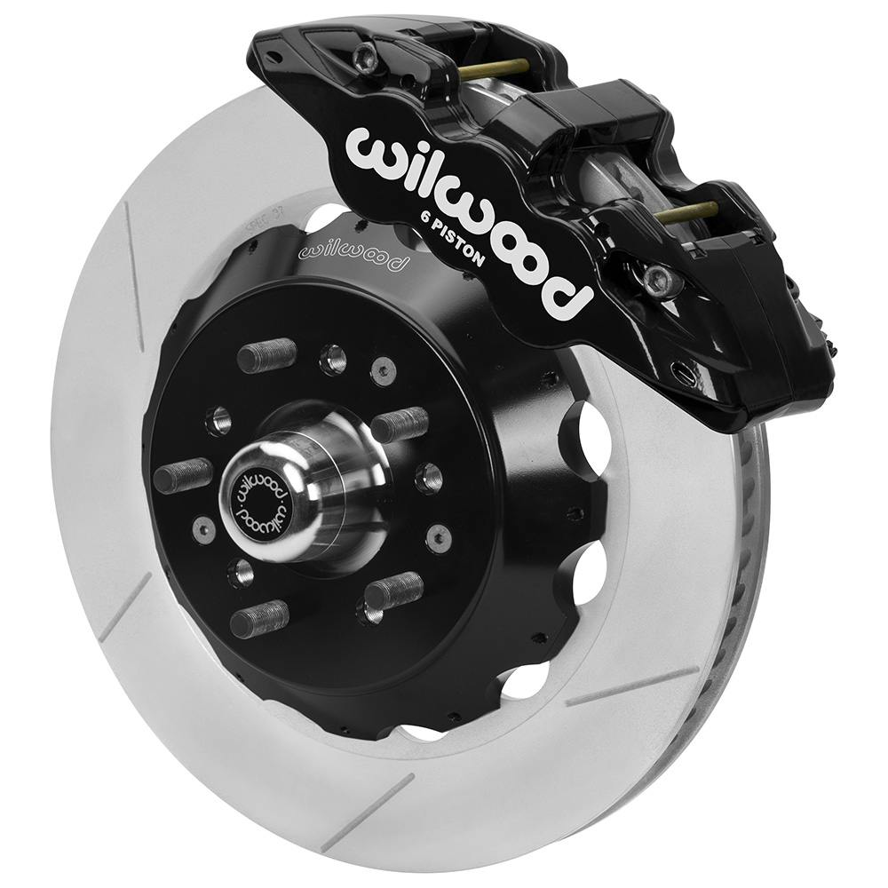 Wilwood 140-16197 AERO6 Big Front Brake Kit, Black Caliper