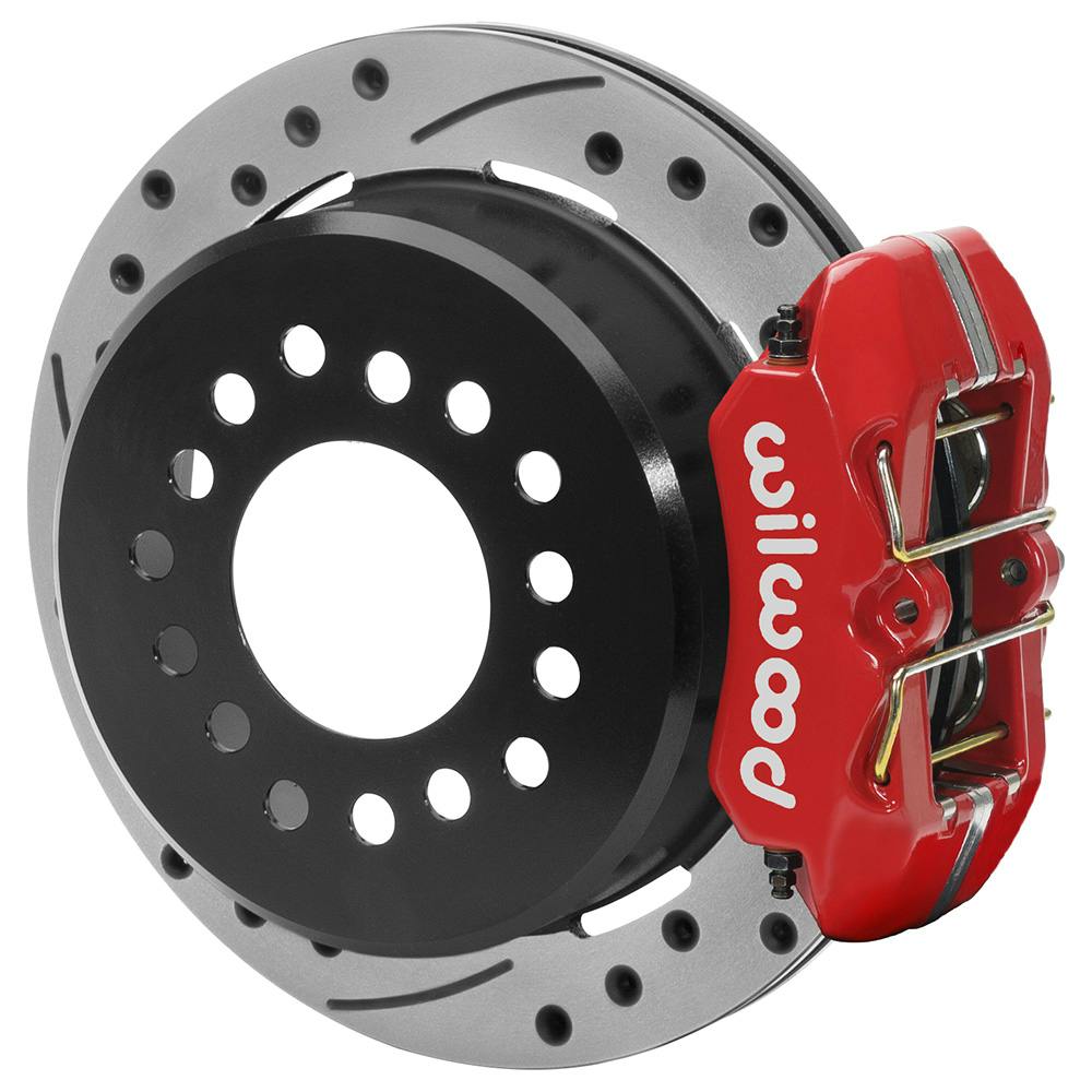 Wilwood 140-16406-DR Explorer Rear Brake Kit, Drilled, Red, 11in