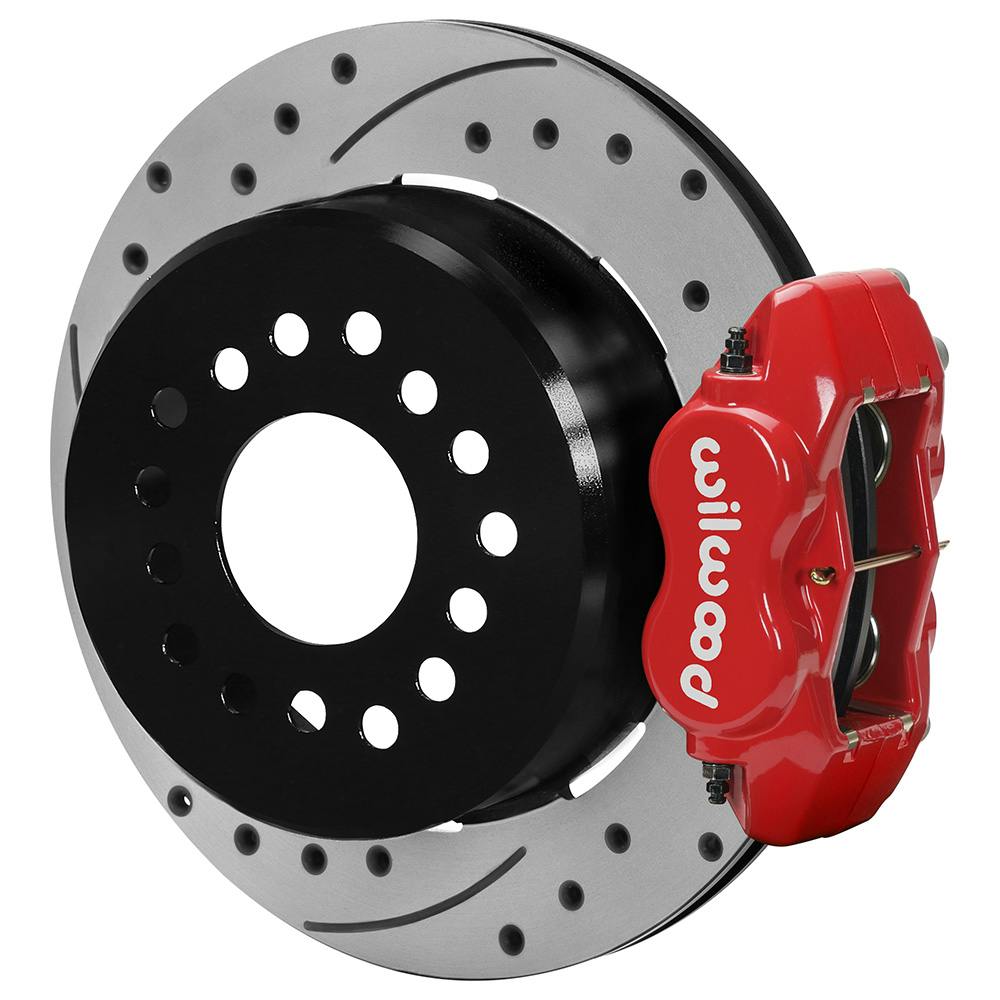 Wilwood 140-16407-DR Explorer Rear Brake Kit, Drilled, Red, 12.19