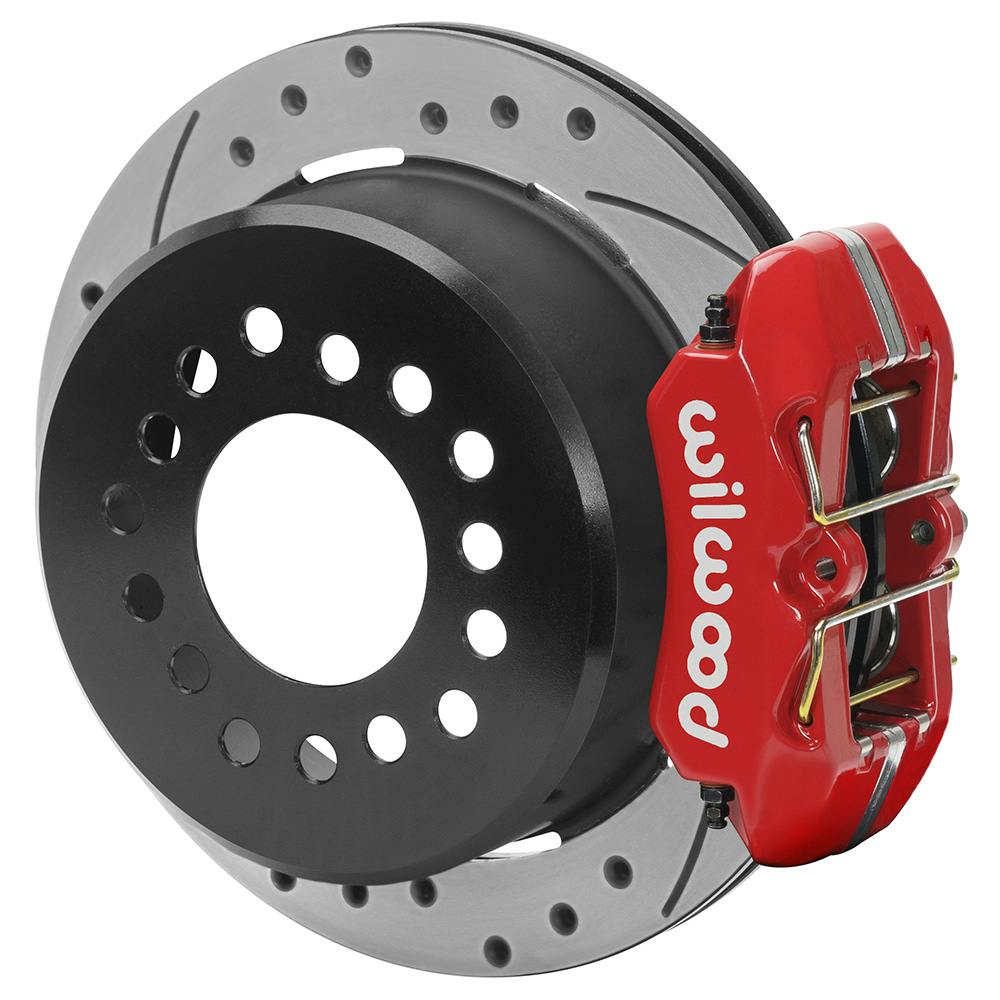 Wilwood 140-16444-DR Chevy S10 Brake Kit, Drilled, Red, 11 Inch