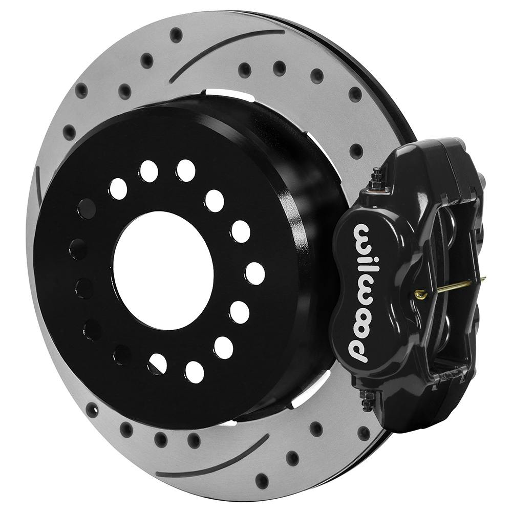 Wilwood 140-16445-D Chevy S10 Brake Kit, Drilled, Black, 12.19in