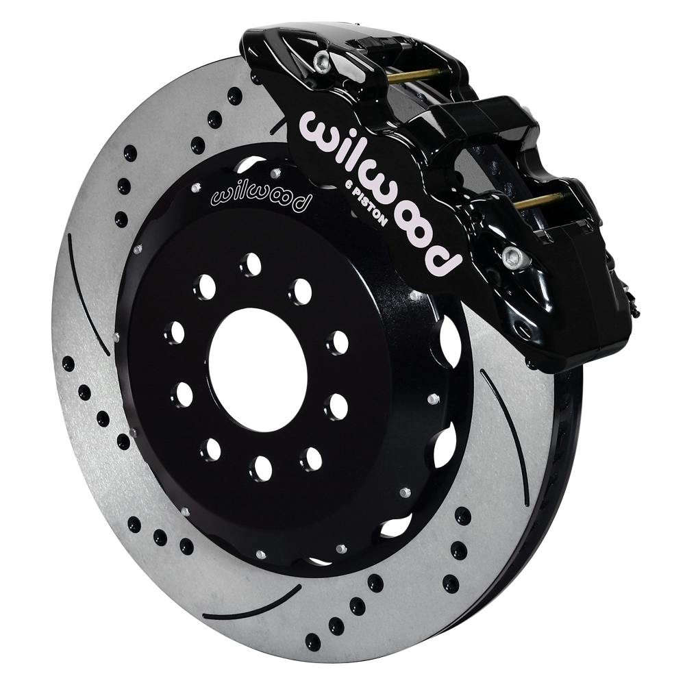 Wilwood 140-16780-D AERO6 Big Brake Front Brake Kit, C10, DS, Blk