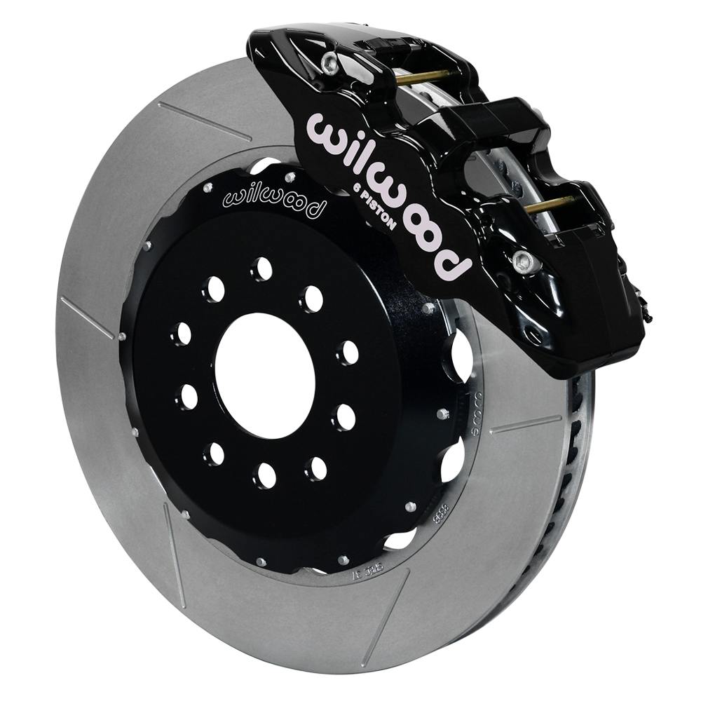 Wilwood 140-16780 AERO6 Big Brake Front Brake Kit, C10, D, Black