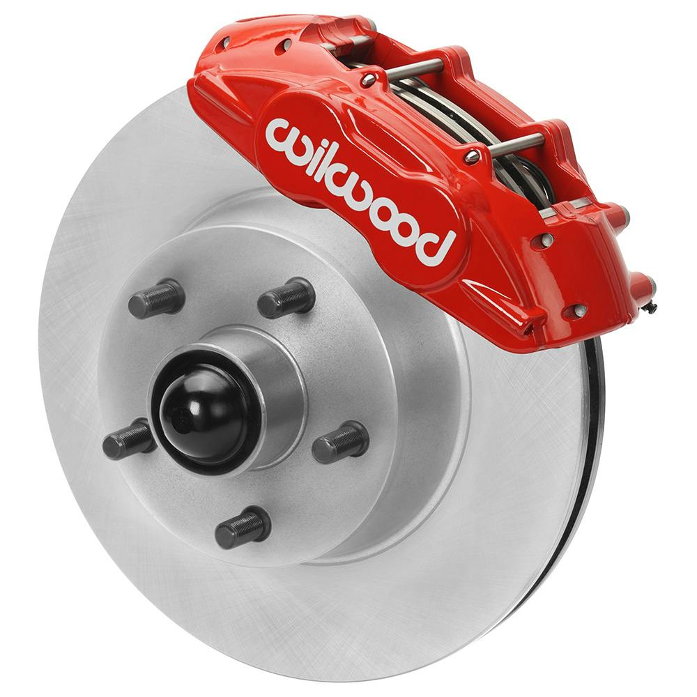 Wilwood 140-16801-R Classic Front Brakes, D11, 65-67 Mustang, Red