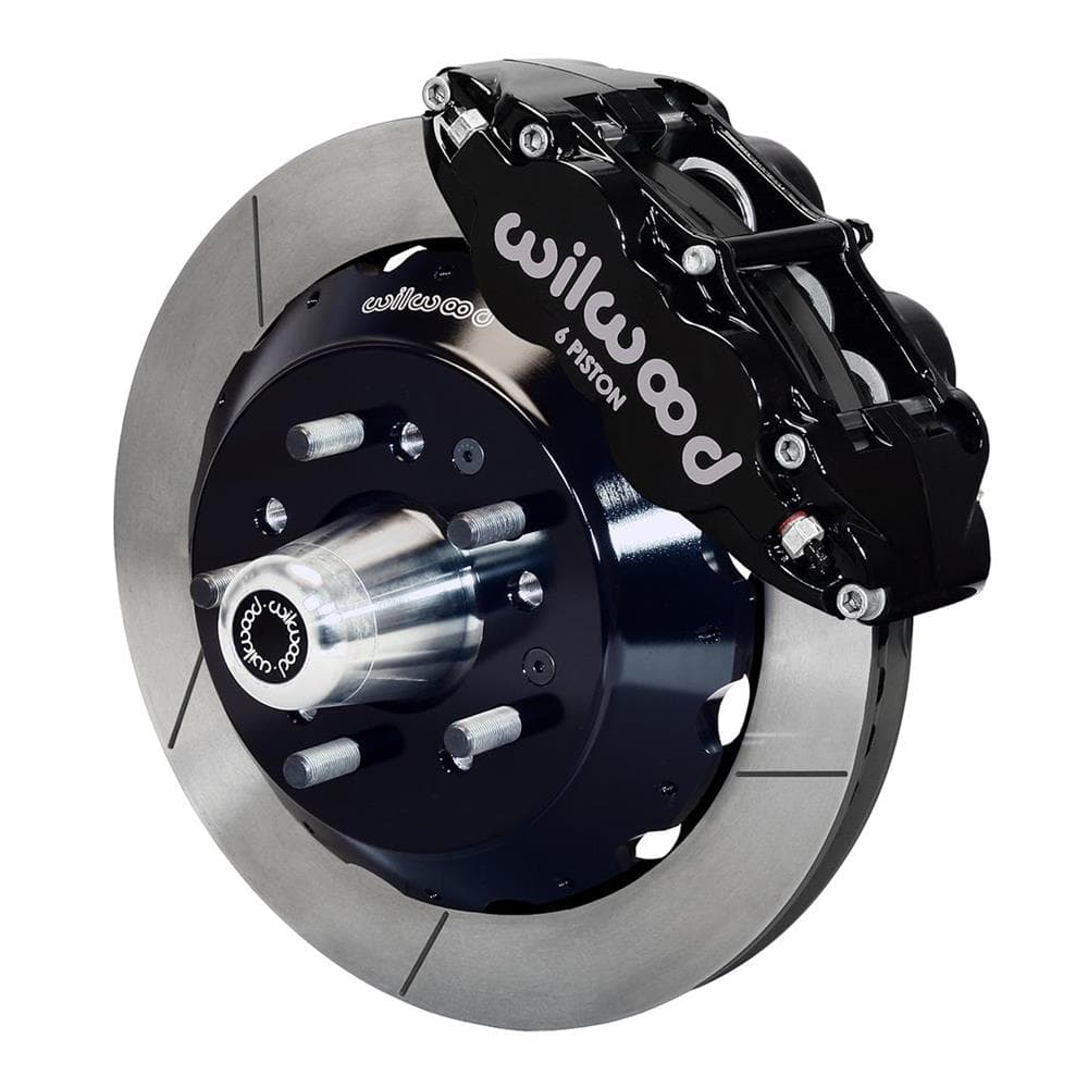Wilwood 140-17738 Superlite 6R Front Brake Kit Black Slotted
