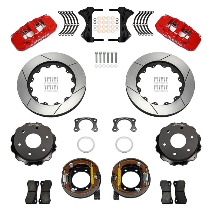 Wilwood 140-18150-R AERO4 Big Brake Rear Parking Brake Kit