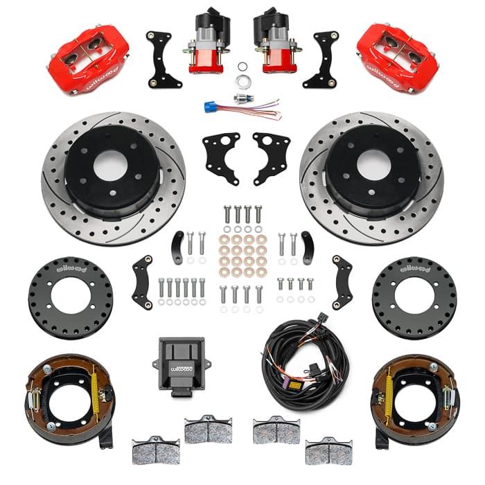 Wilwood 140-18159-DR Forged Dynalite Rear Elec. Parking Brake Kit