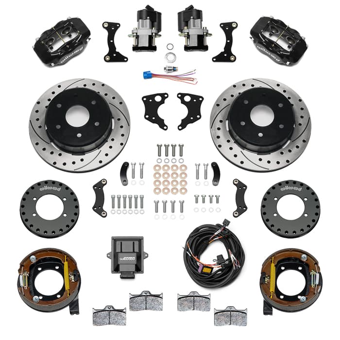 Wilwood 140-18159-D Forged Dynalite Rear Elect. Parking Brake Kit