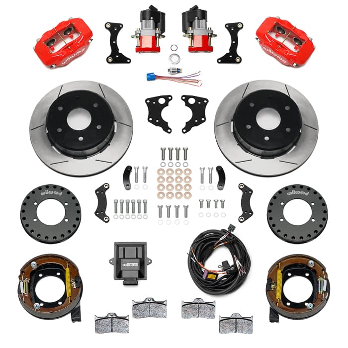 Wilwood 140-18159-R Forged Dynalite Rear Elec. Parking Brake Kit