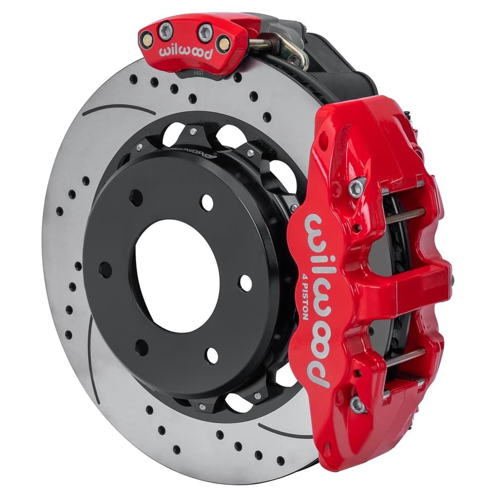 Wilwood 140-18163-DR AERO4 Big Rear Electronic Parking Brake Kit