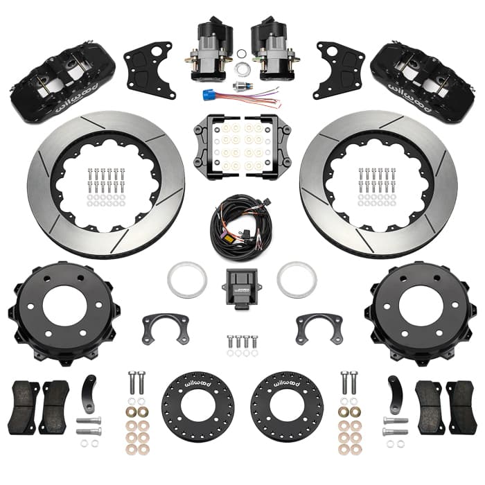 Wilwood 140-18163 AERO4 Big Rear Electronic Parking Brake Kit