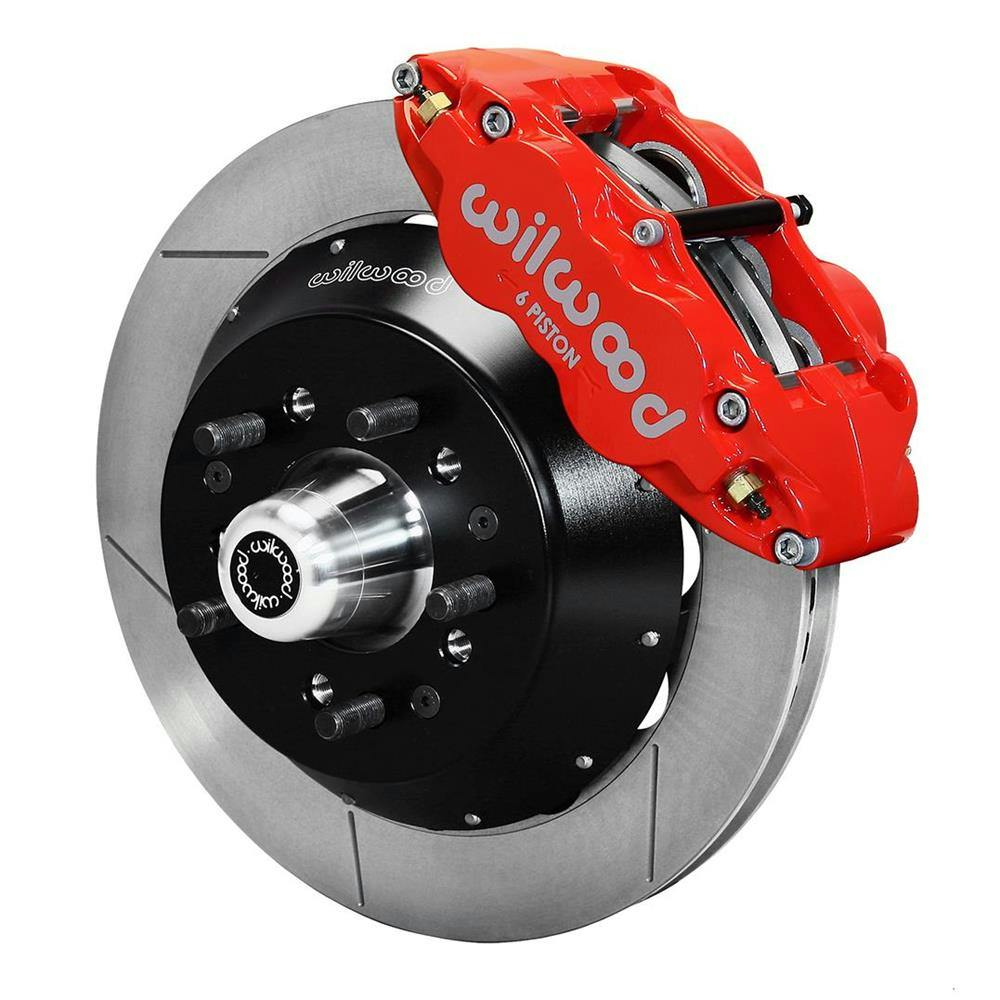 Wilwood 140-9801-R Ford/Heidts/ Big Front Brake Kit, Drilled, Red