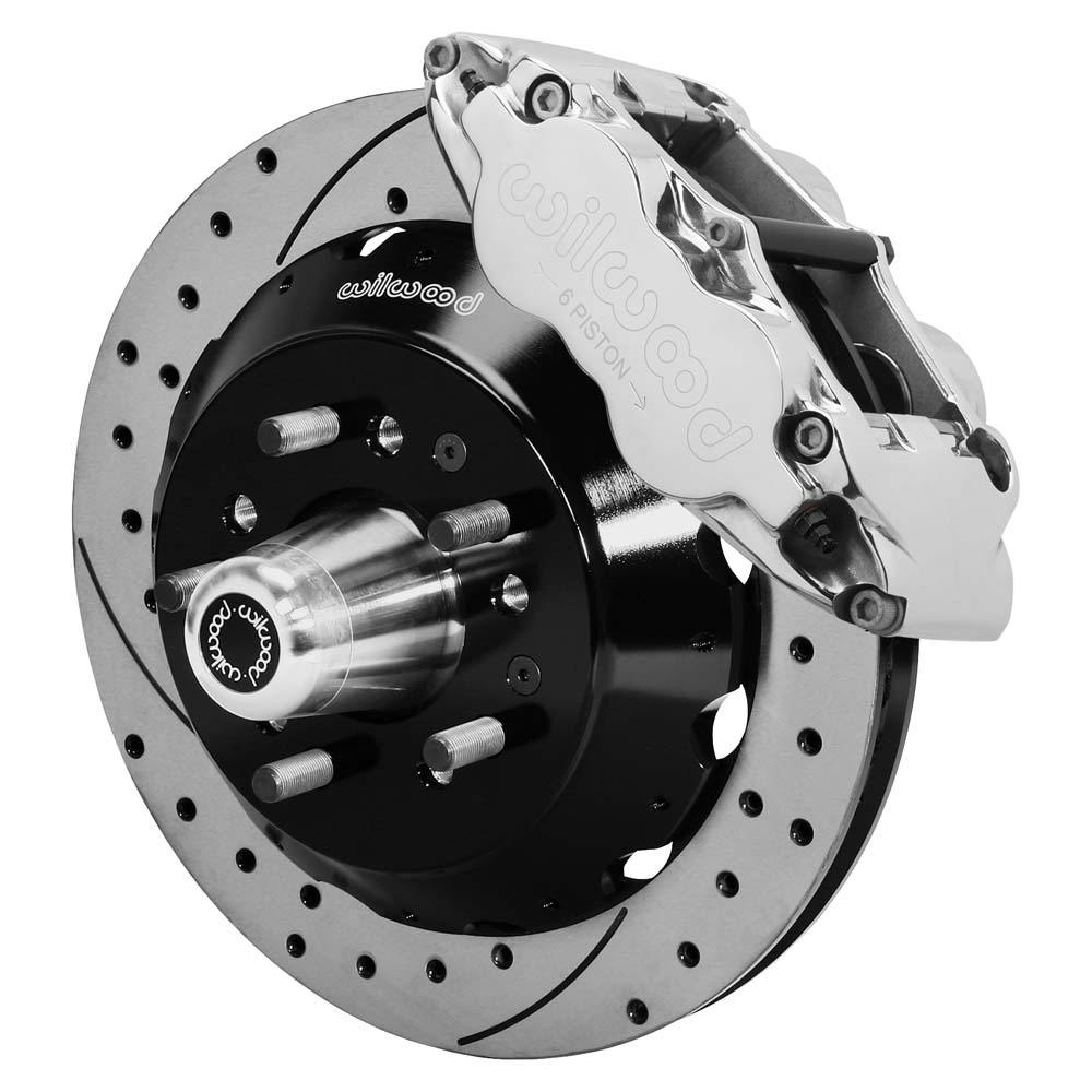 Wilwood 140-9802-DP FNSL6R Front Disc Brake Kit,74-80 Pinto/Mustang II
