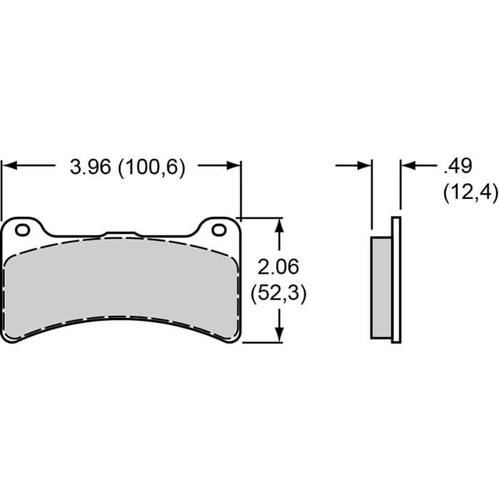 Wilwood 150-40-4812K High-Temperature Racing Pads