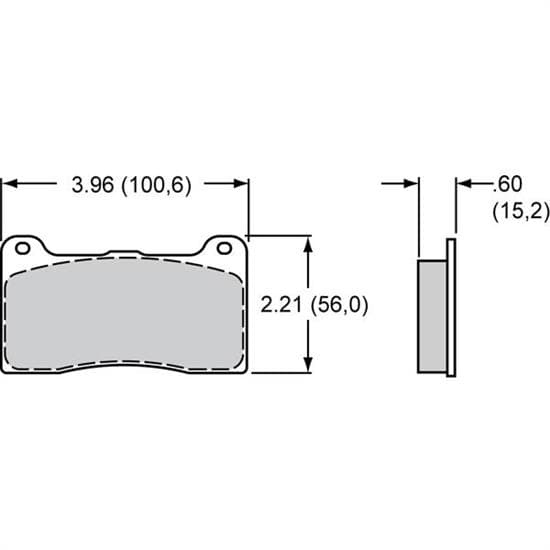 Wilwood 150-40-7816K High-Temperature Racing Pads