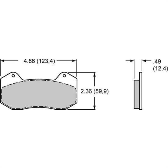 Wilwood 150-45-6712K High-Temperature Racing Pads