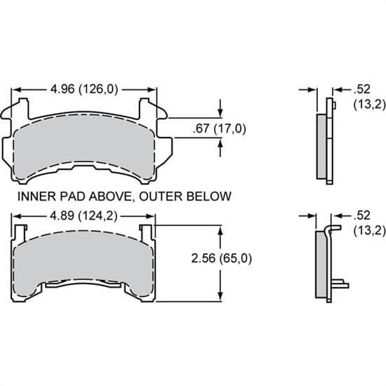Wilwood 150-45-D154K High-Temperature Racing Pads
