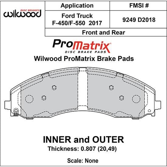Wilwood 150-D2018K Street Performance / Racing Pads