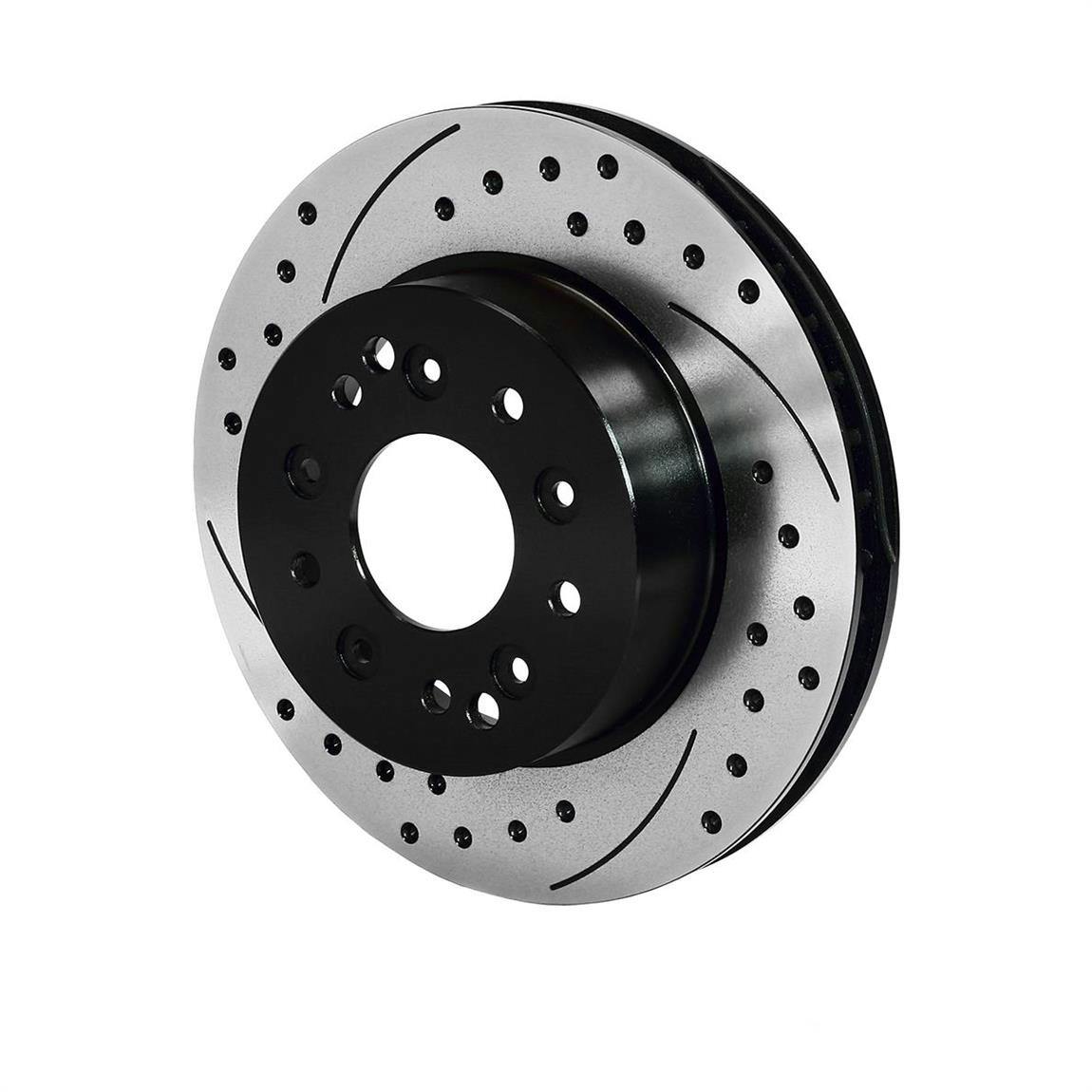 Wilwood 160-11288-BK SRP Drilled Rear RH Rotor/Hat, Corvette C2/C3