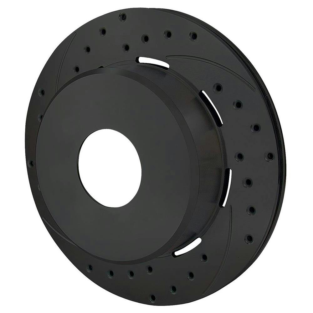 Wilwood 160-6972-BK SRP Drilled RH Rotor/Hat, 1.91 Inch Offset, Black