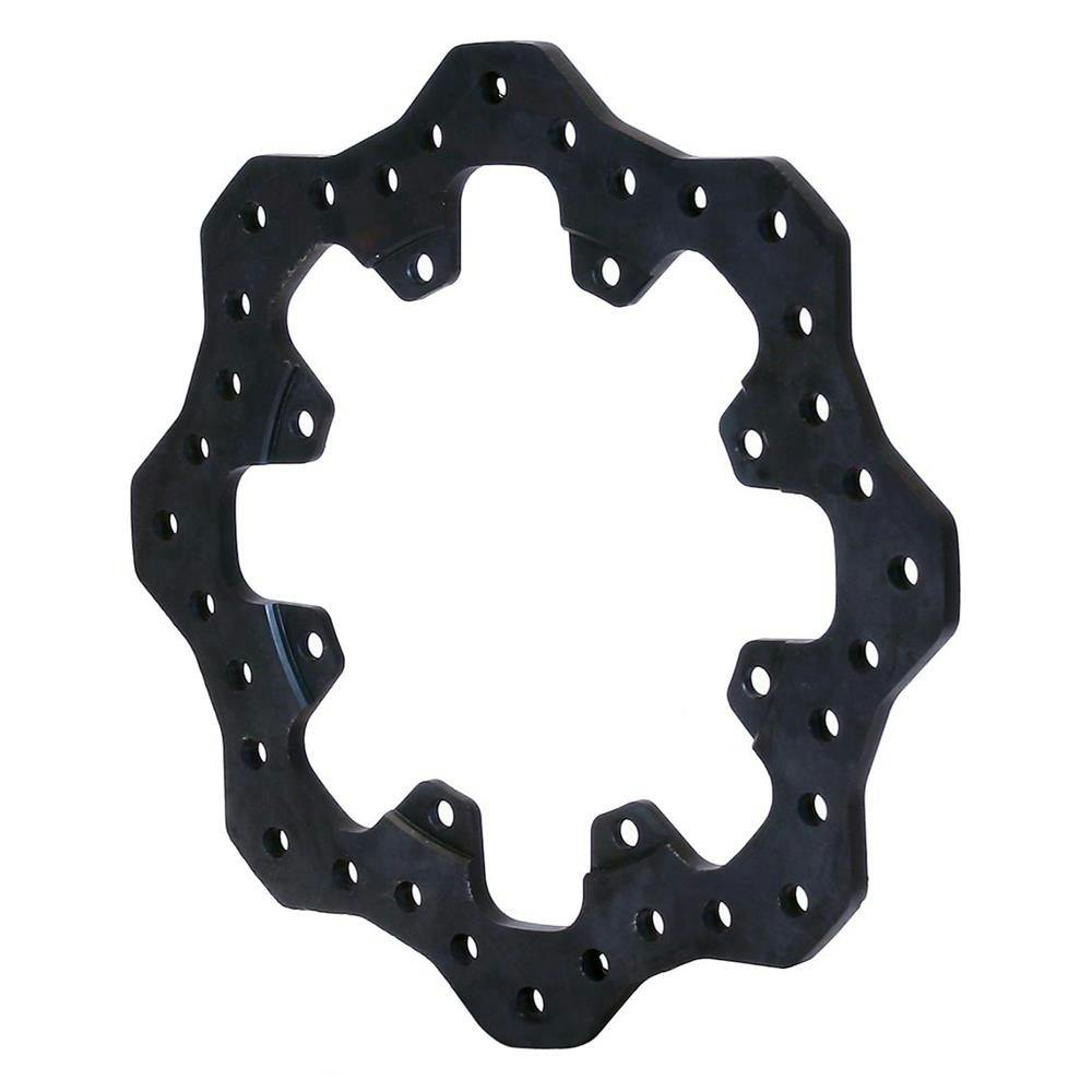 Wilwood 160-9773 Drilled Steel Scalloped Rotor, 12.19 x .35 - 8 on 7