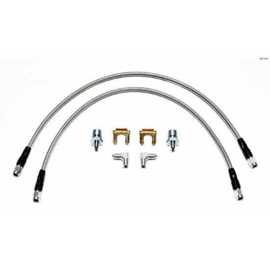 Wilwood 220-11237 22 Inch Flexline Brake Line Kit, 3/8-24 to 90 Degree
