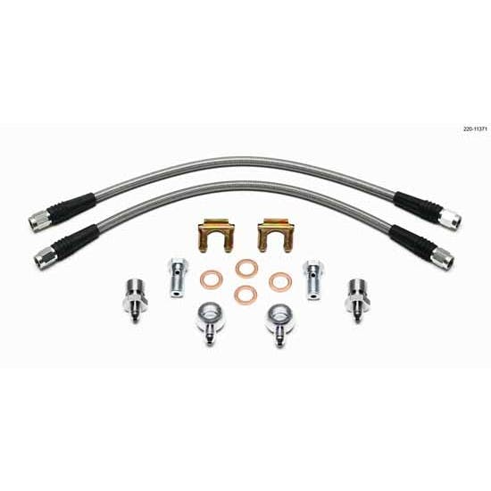Wilwood 220-11371 Flexline Brake Line Kit, D52 Caliper w/Banjo, 14 In.