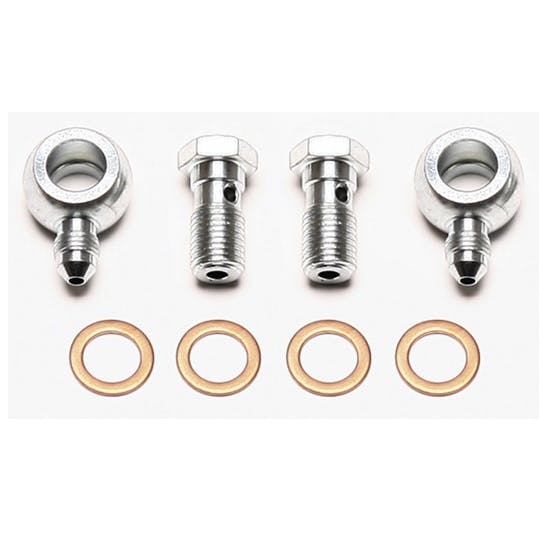 Wilwood 220-11565 Fitting Kit, 7/16-20 Bolt, -3 Banjo, 2 Qty