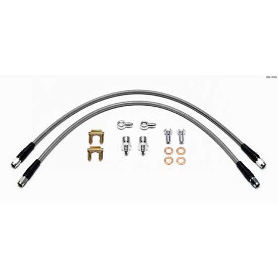 Wilwood 220-12105 18 Inch Flexline Kit, 3/8-24 IF to 10mm Banjo