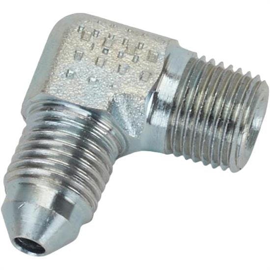 Wilwood 220-13125 Fitting 90 Deg AN# 3 to 1/8-27 NPT