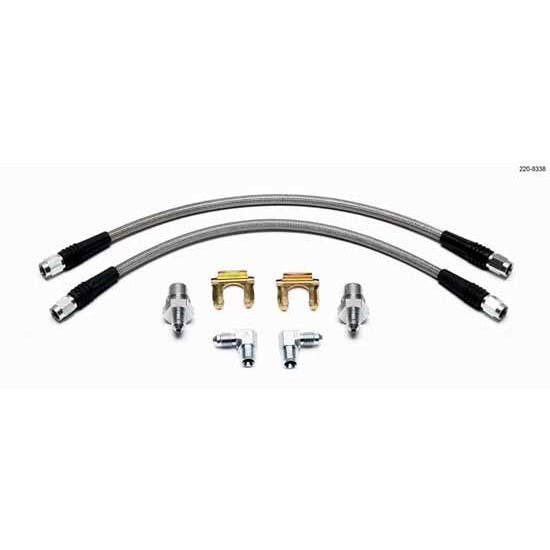 Wilwood 220-8338 Flexline Front Brake Line Kit, 88-96 Corvette-SL4/SL6