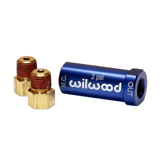 Wilwood 260-13783 Blue 2 PSI Residual Pressure Valve with Fittings