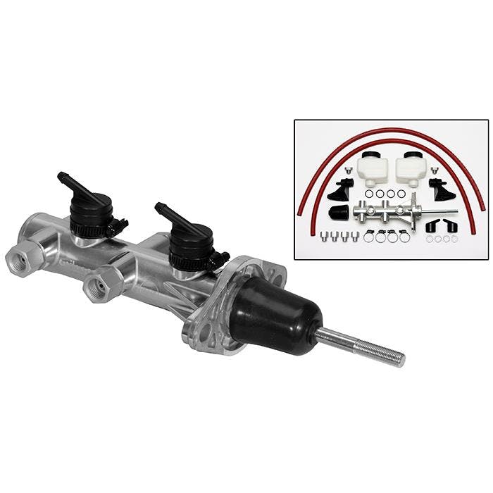 Wilwood 260-14241-P Remote Tandem Master Cylinder w/Pushrod, Plain