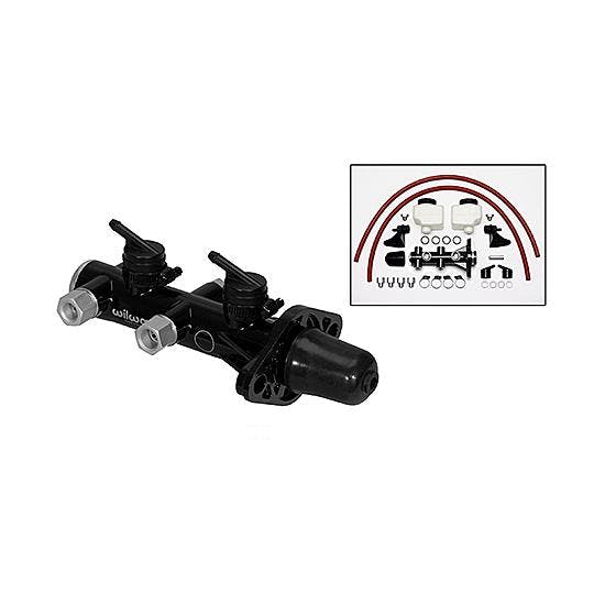 Wilwood 260-14244-BK Remote Tandem Master Cylinder, Black
