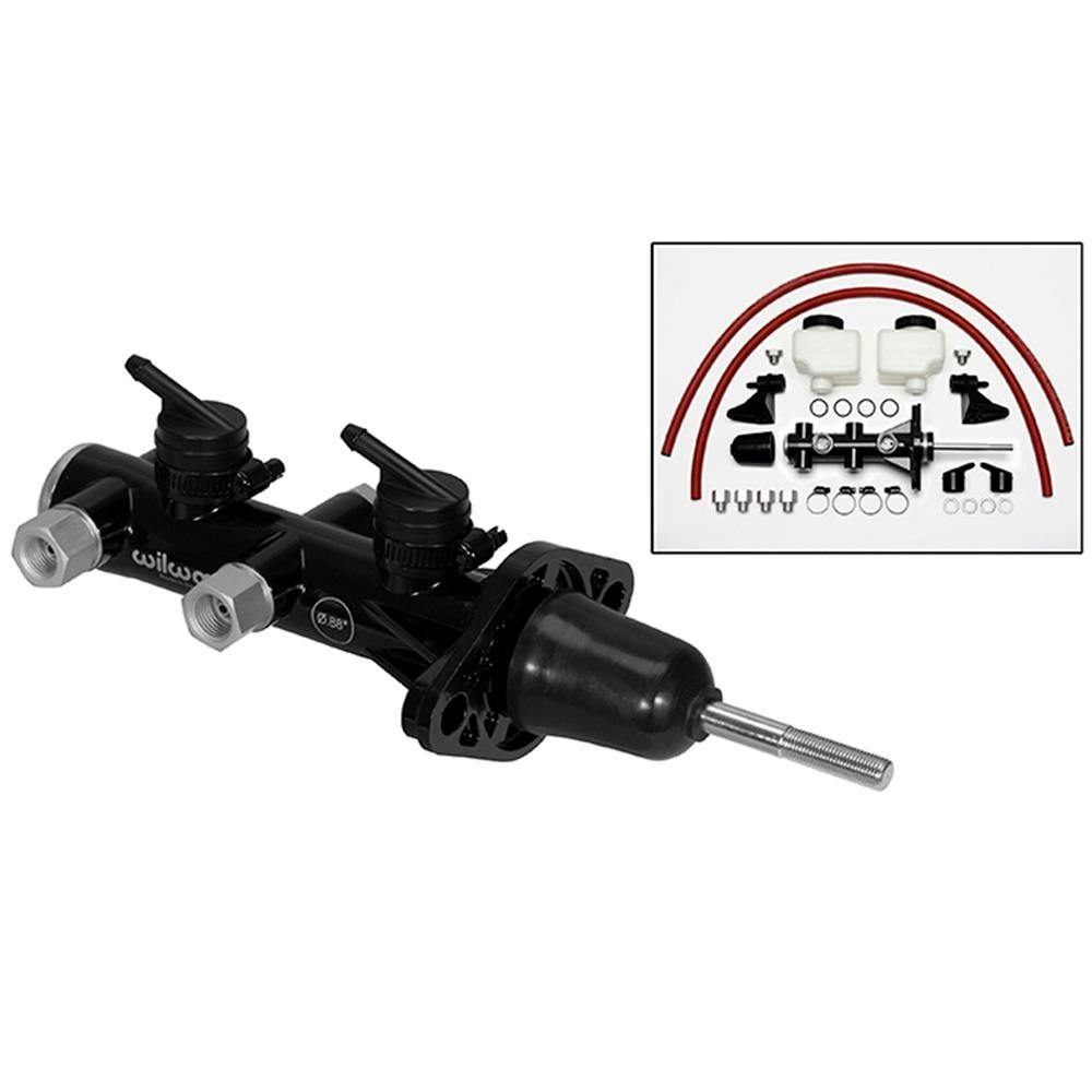 Wilwood 260-14389-BK Remote Tandem Master Cylinder w/ Pushrod