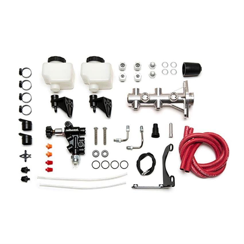 Wilwood 261-14252-P Remote Tandem Master Cylinder Kit, 1-1/8 In