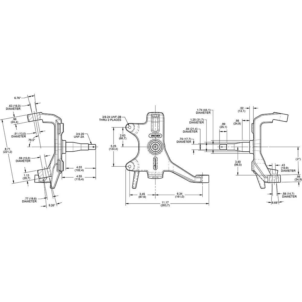 Wilwood 831-15958 70-81 F-Body, AFX 2ND Gen Pro Spindle