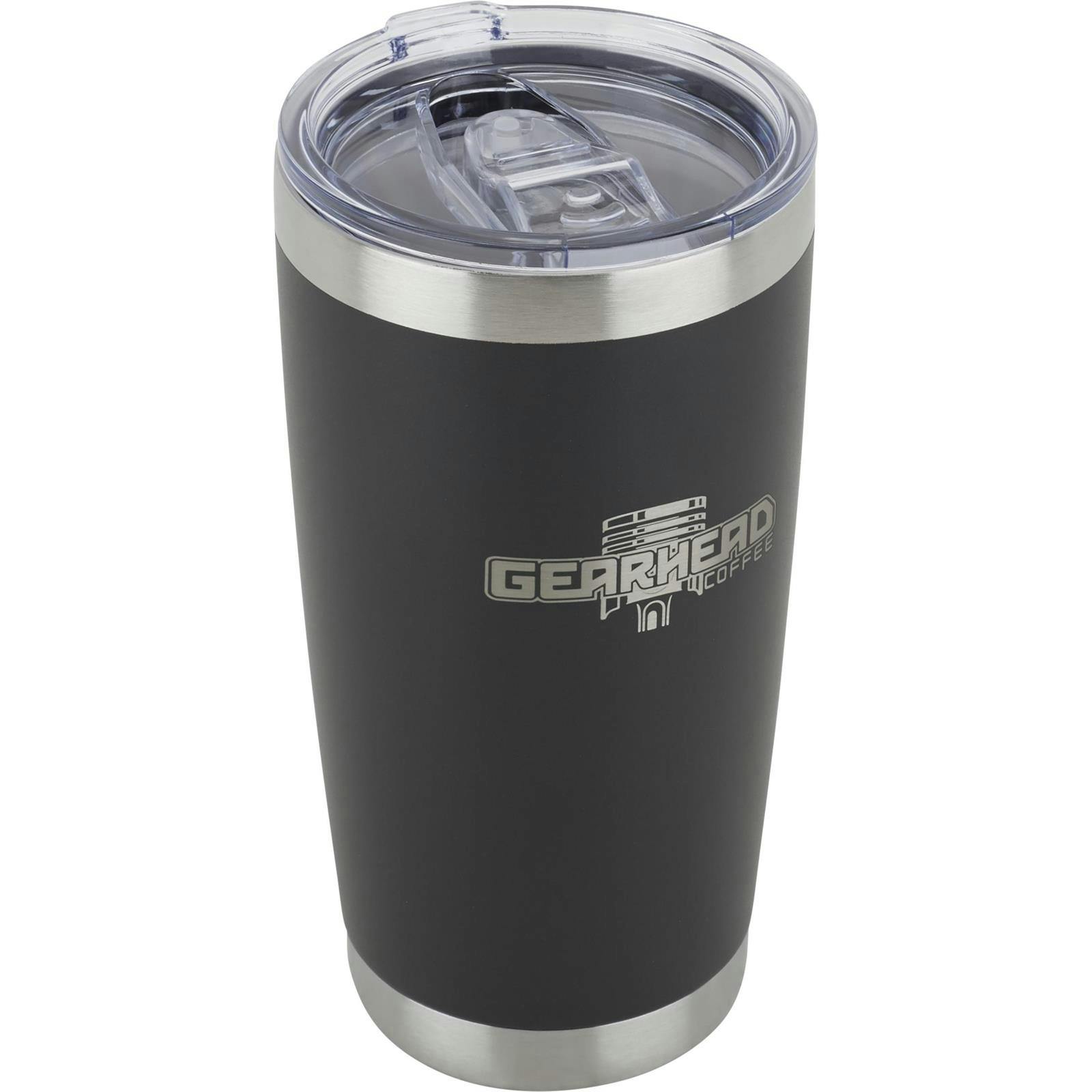 Gearhead Coffee T2220OZ Black Stainless Steel Tumbler, 20 OZ
