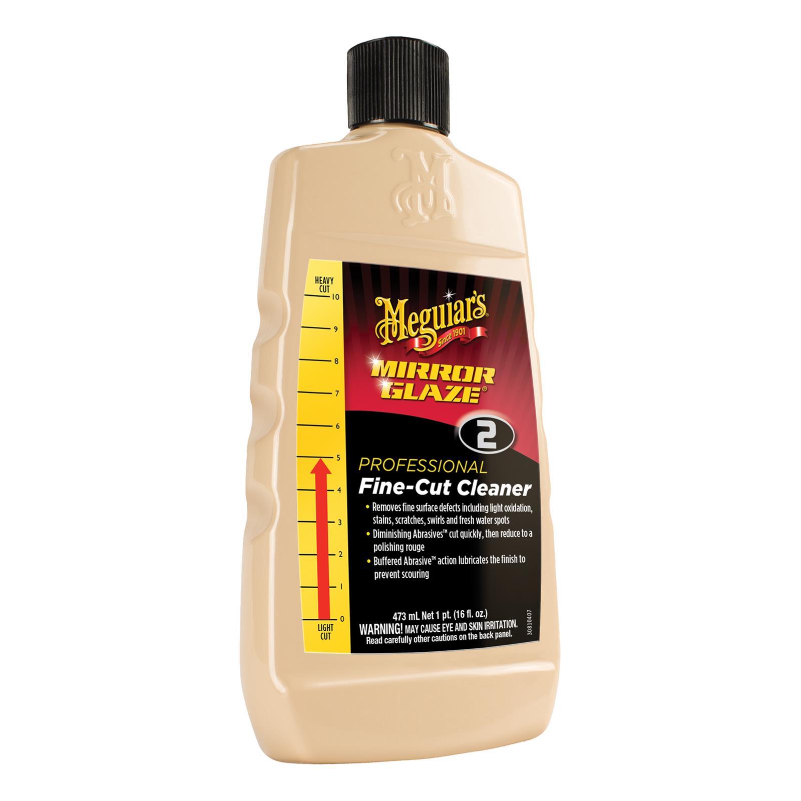 Meguiar's M0216 Mirror Glaze Fine-Cut Cleaner, 16 oz