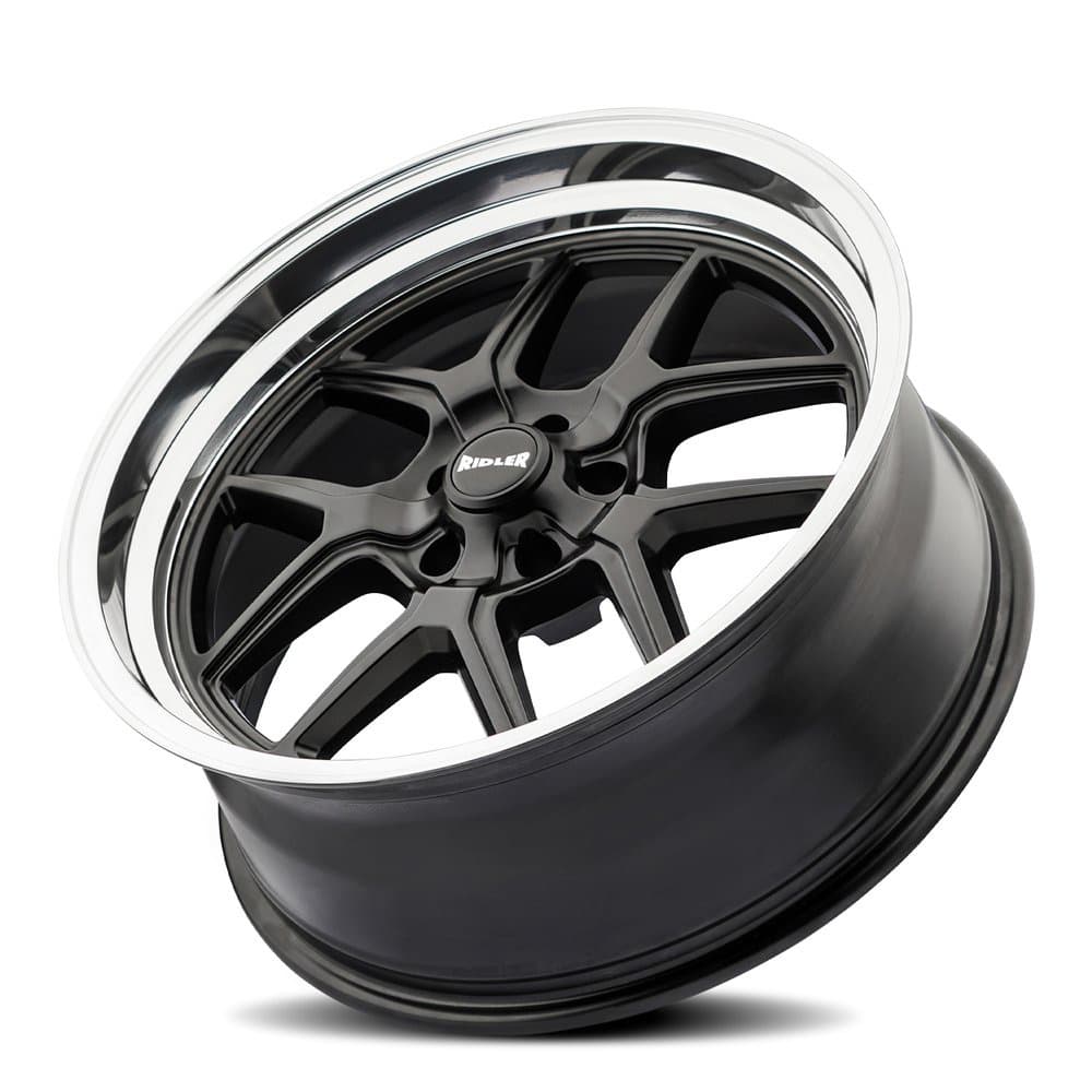 Ridler Wheels 610-2161MB 610 Wheels, 20x10 Inch, Black Polished