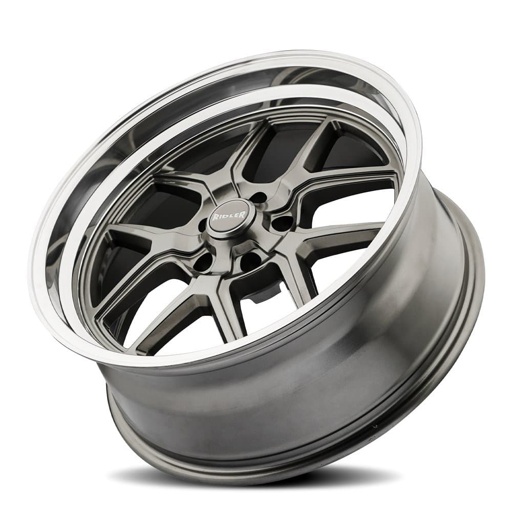 Ridler Wheels 610-2861G 610 Wheels, 20x8.5 Inch, Grey Polished
