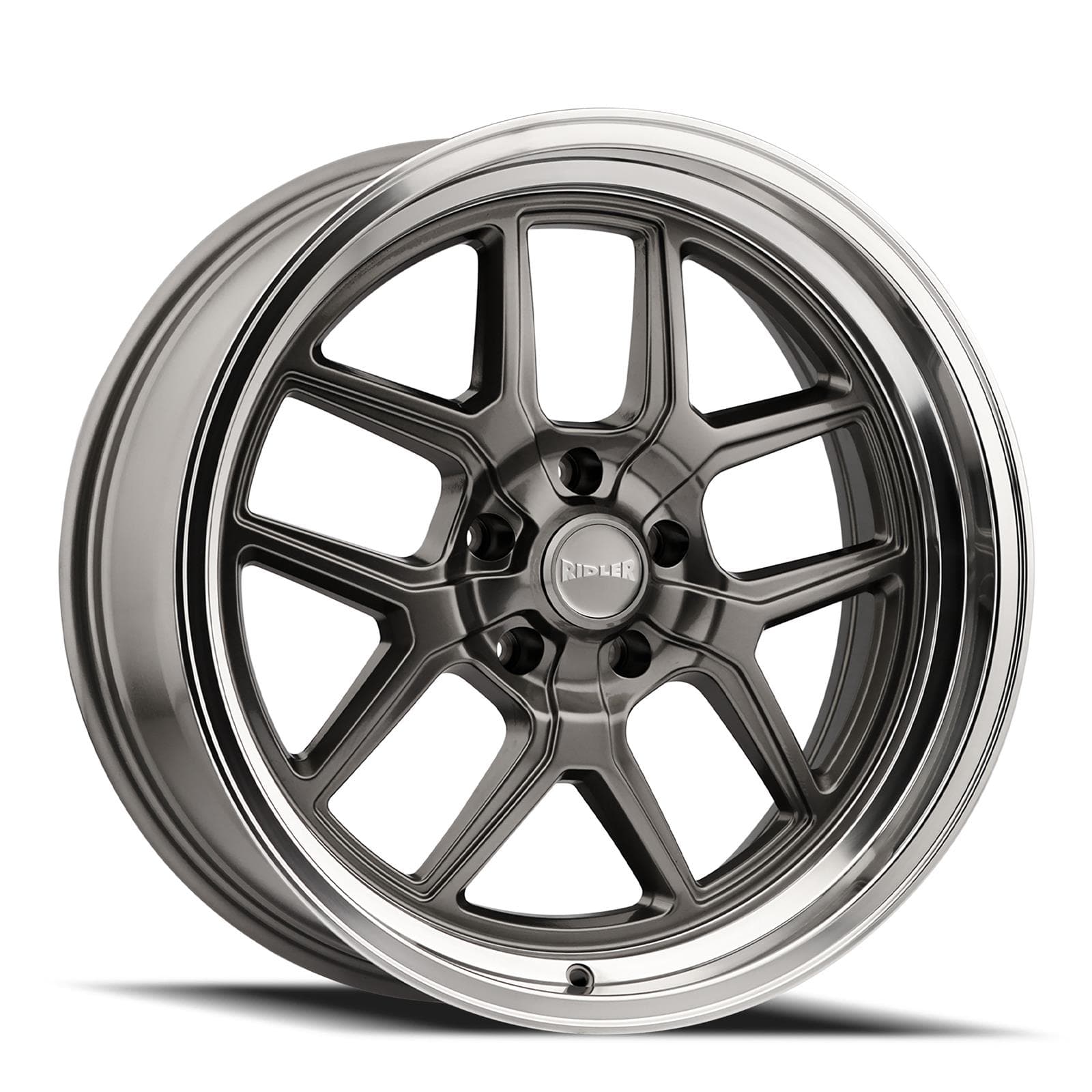 Ridler Wheels 610-7761G 610 Wheels, 17x7 Inch, Grey Polished