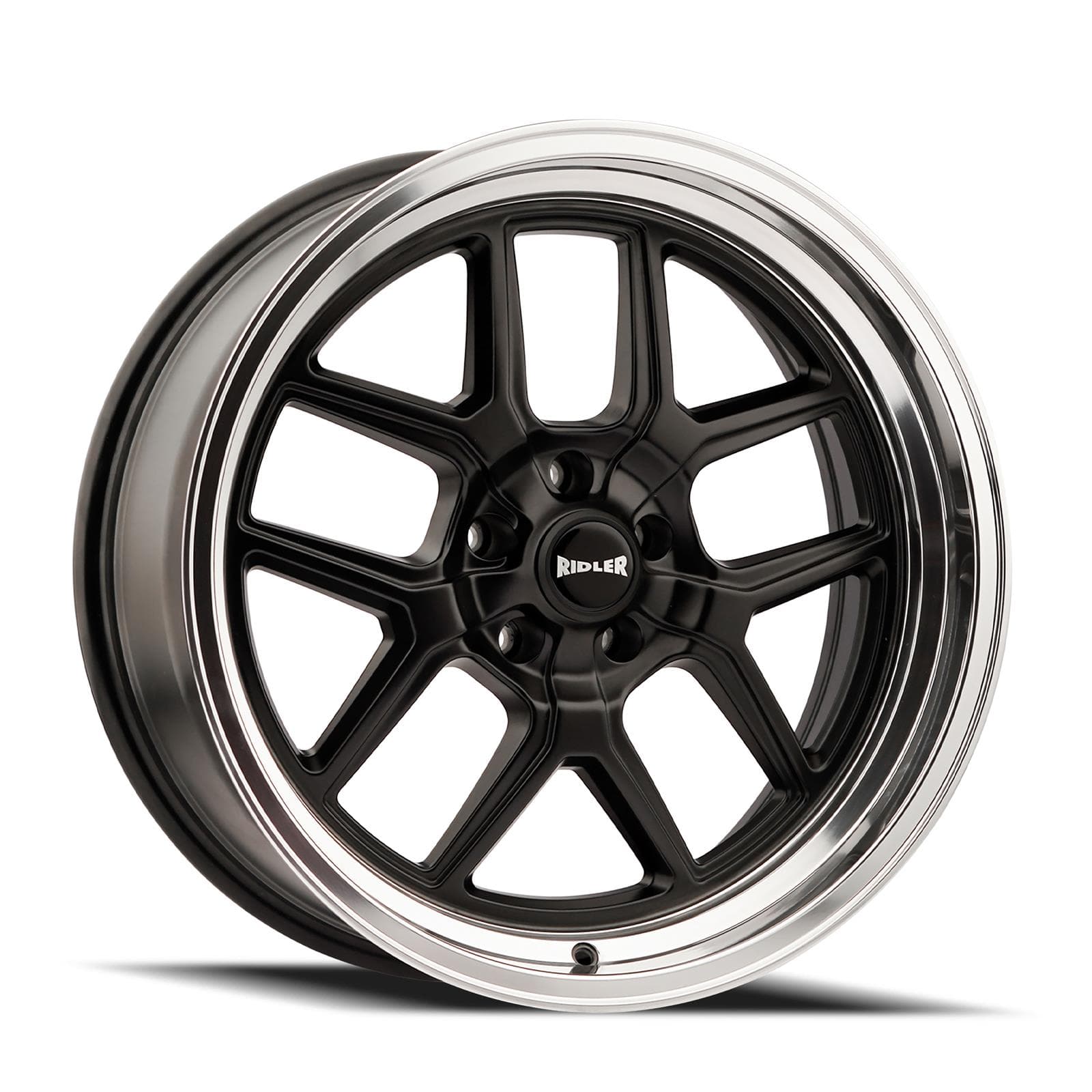 Ridler Wheels 610-7761MB 610 Wheels, 17x7 Inch, Black Polished