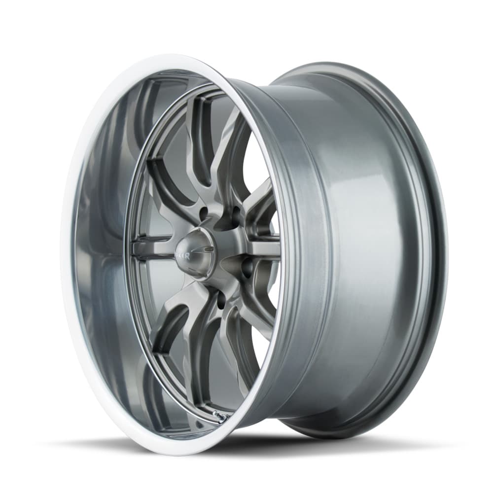 Ridler Wheels 650-7765G 650 Wheels, 17x7 Inch, Grey Polished