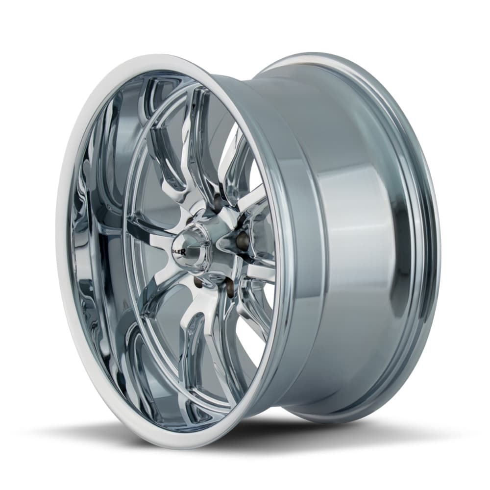 Ridler Wheels 650-7861C 650 Wheels, 17x8 Inch, Chrome Plated