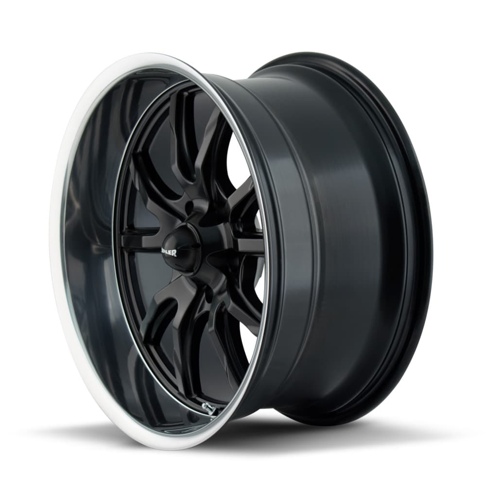 Ridler Wheels 650-8865MB 650 Wheels, 18x8 Inch, Black Polished